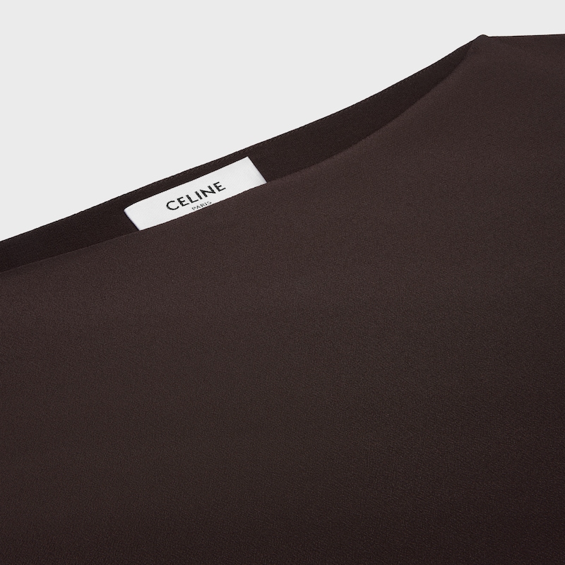 drapiertes kleid aus acetat-seidenkrepp