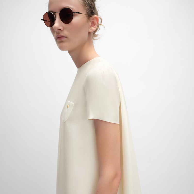 kleid aus seidenorganza