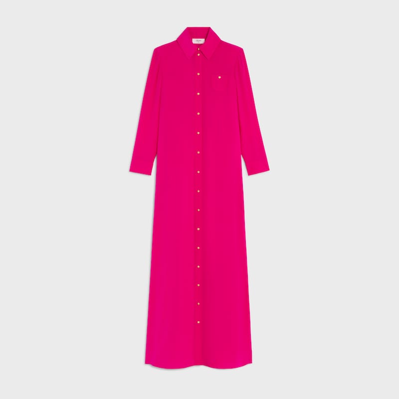 kleid aus acetat-seidenkrepp