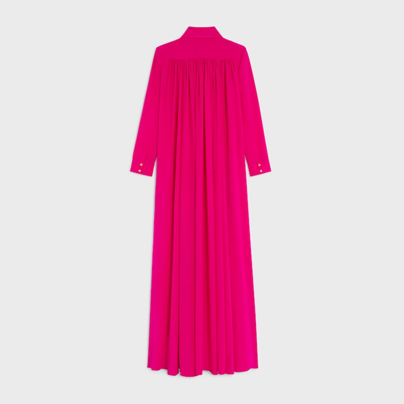 kleid aus acetat-seidenkrepp