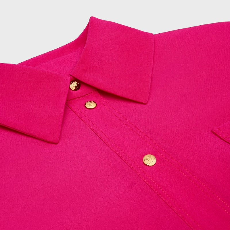 kleid aus acetat-seidenkrepp