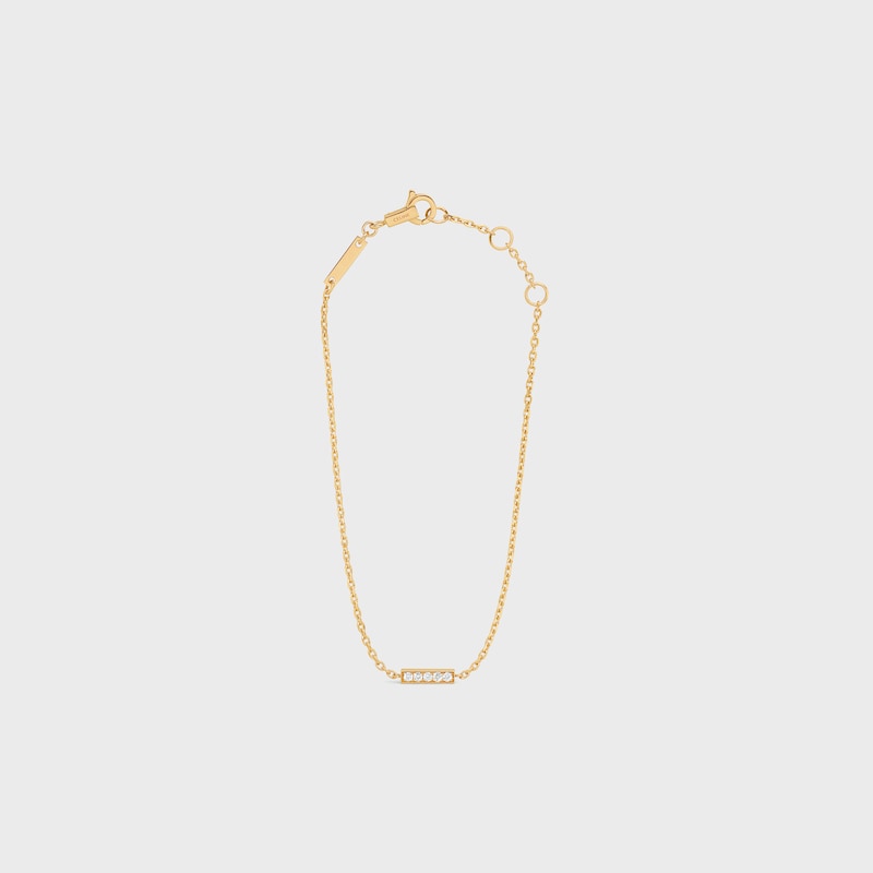 celine line armband aus gelbgold und diamanten