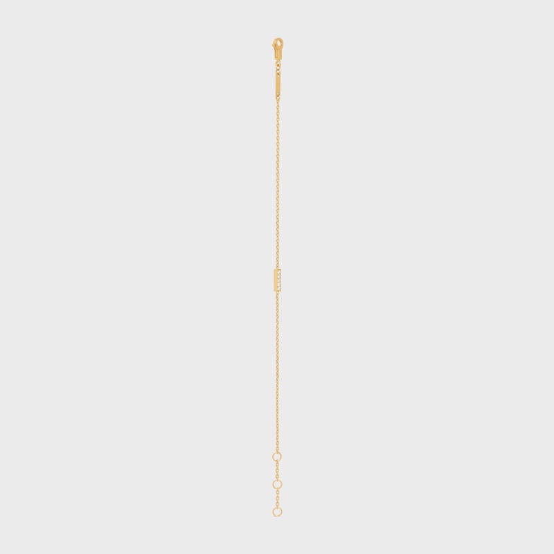 celine line armband aus gelbgold und diamanten