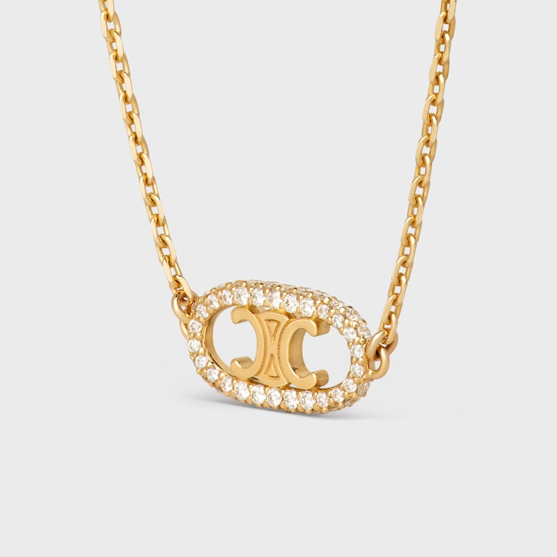 maillon triumphe armband aus gelbgold und diamanten