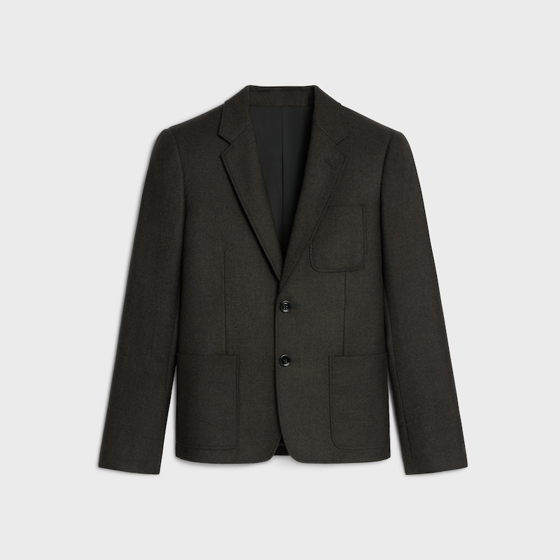 kurze jacke aus kaschmirflanell