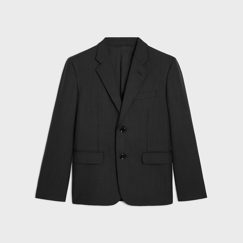 sorbonne-jacke aus gestreifter wolle