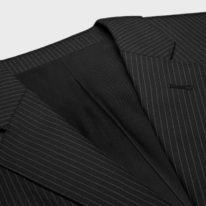 sorbonne-jacke aus gestreifter wolle