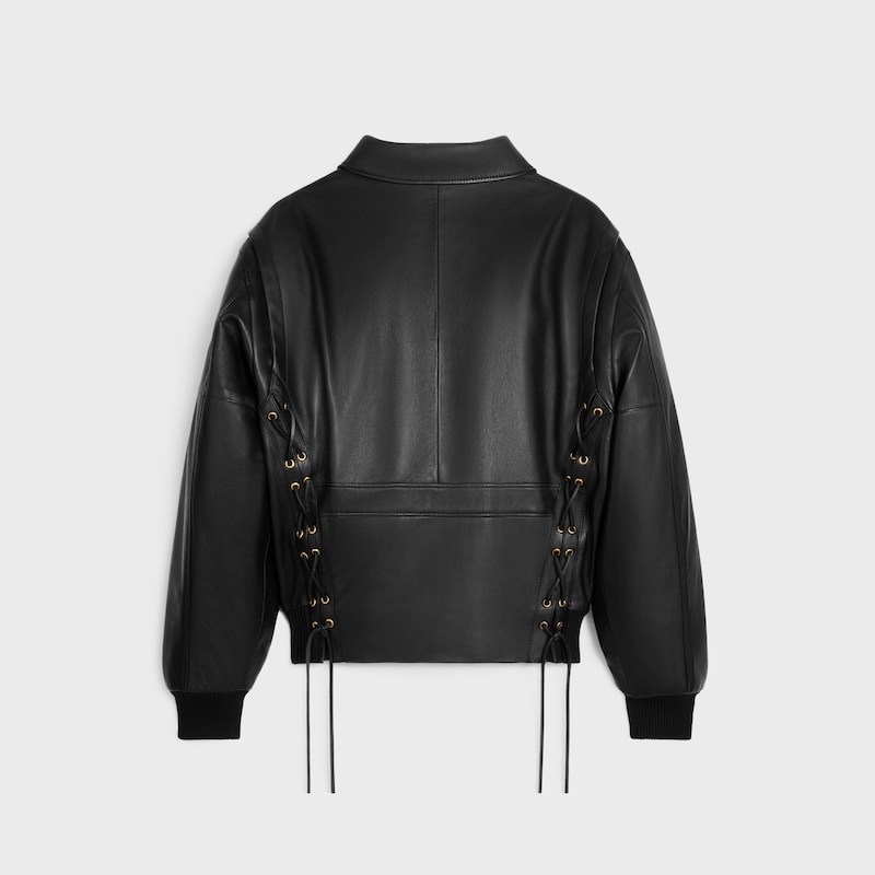fliegerjacke aus weichem lammleder