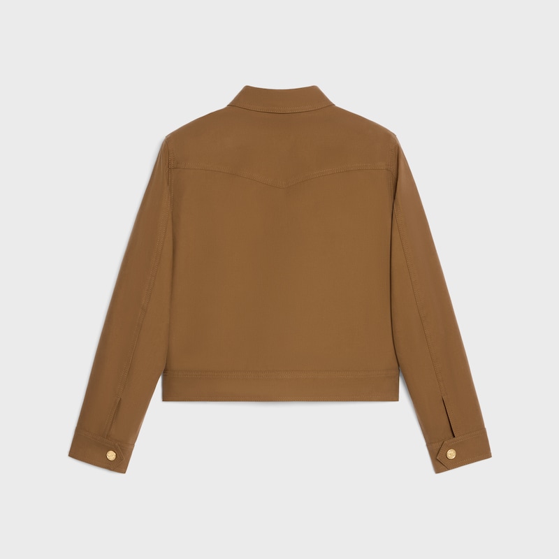 western-blousonjacke aus baumwolltwill