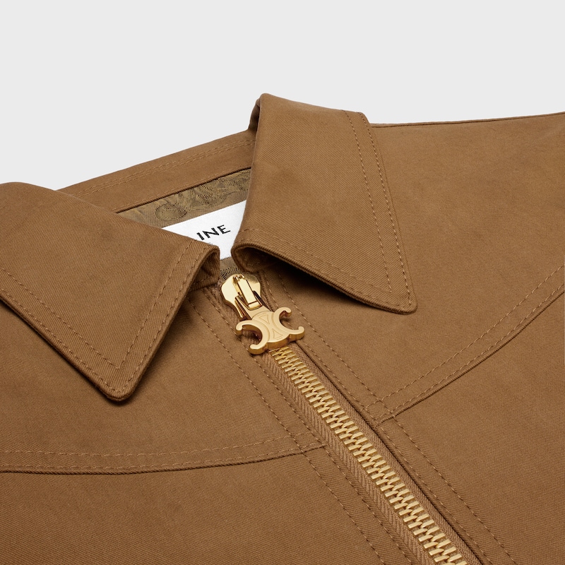 western-blousonjacke aus baumwolltwill