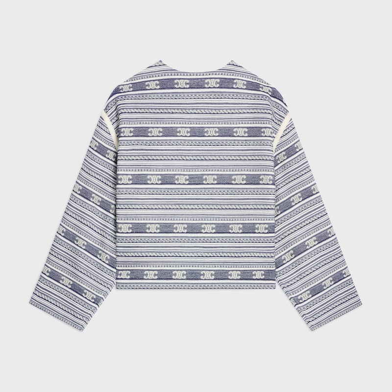 baja-cardiganjacke aus baumwollwolle