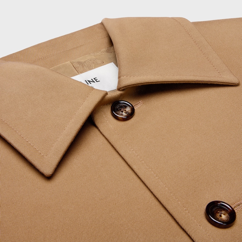 jacke aus baumwoll-woll-gabardine