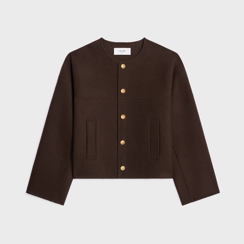 strickjacke aus doppelseitigem kaschmir