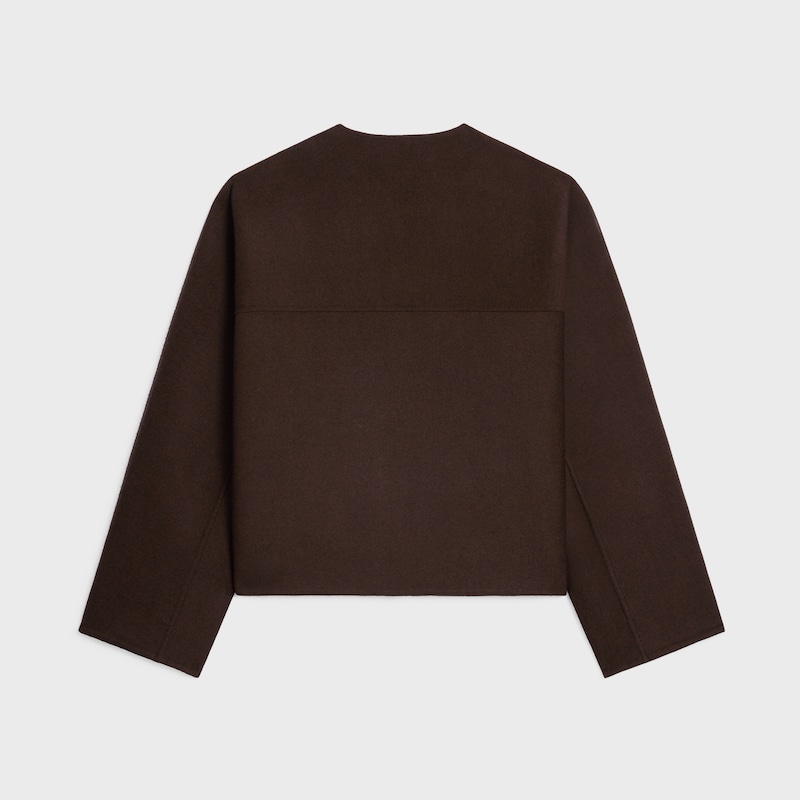 strickjacke aus doppelseitigem kaschmir