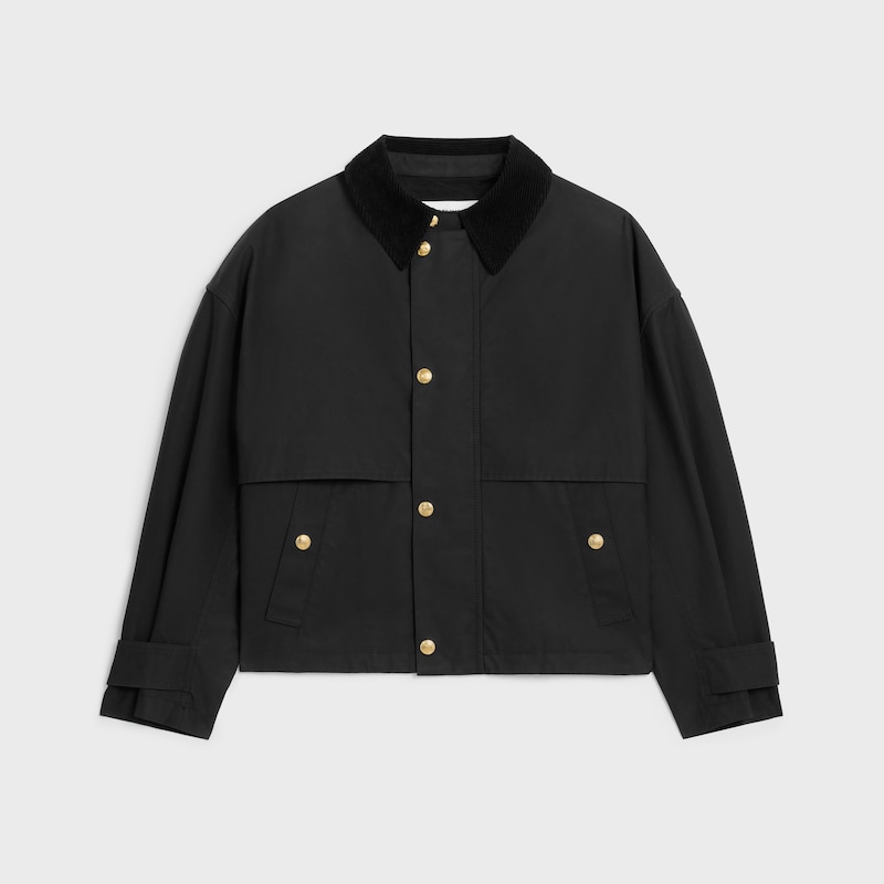 jacke aus gewachster baumwolle