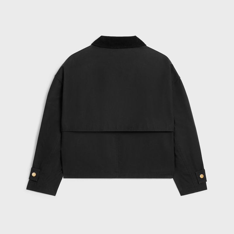 jacke aus gewachster baumwolle