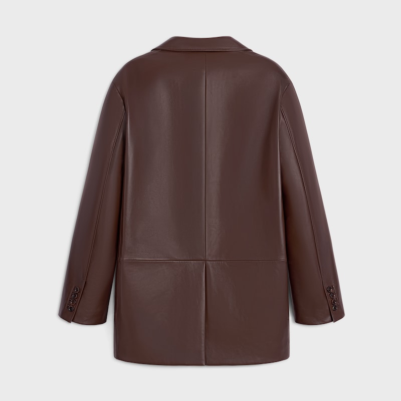maßgeschneiderter blazer aus weichem lammleder