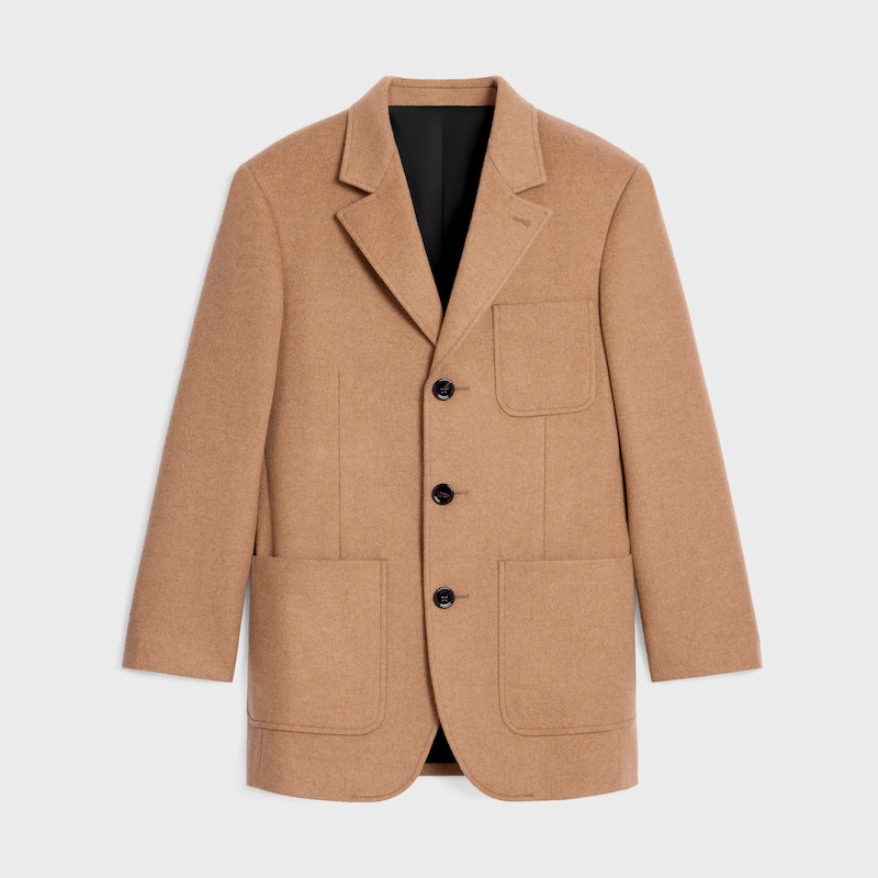 taillierter blazer aus kaschmirflanell