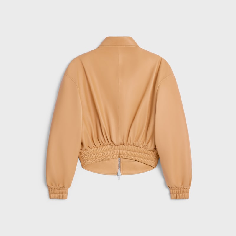 jacke aus langem lammleder