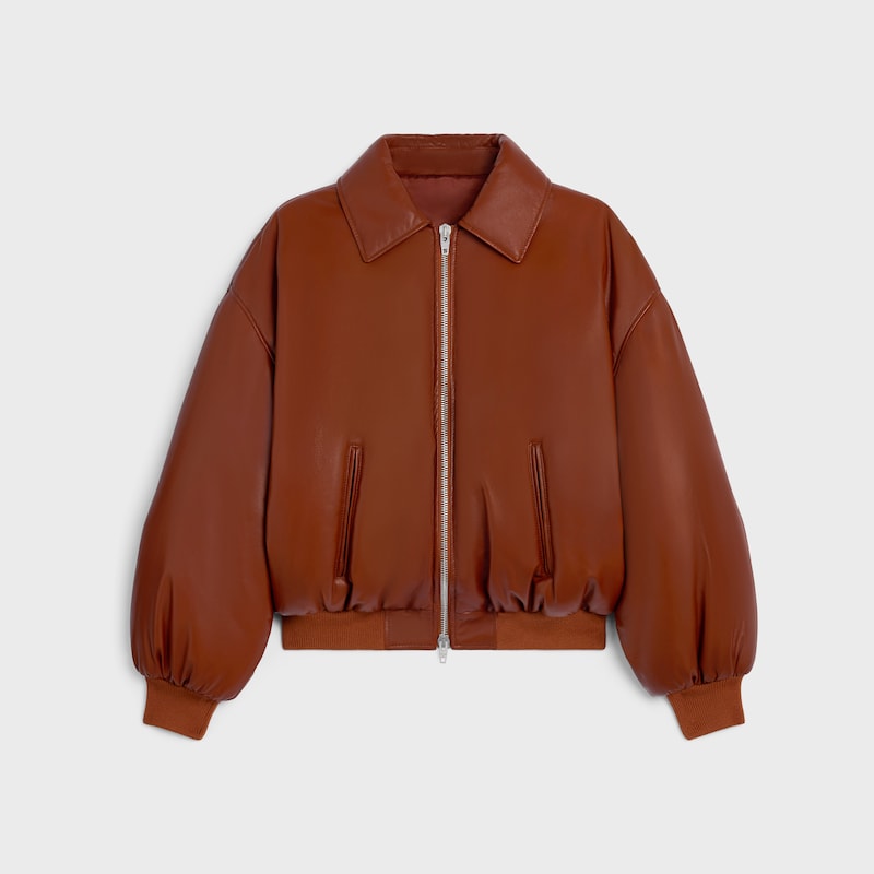 bomberjacke aus weichem lammleder