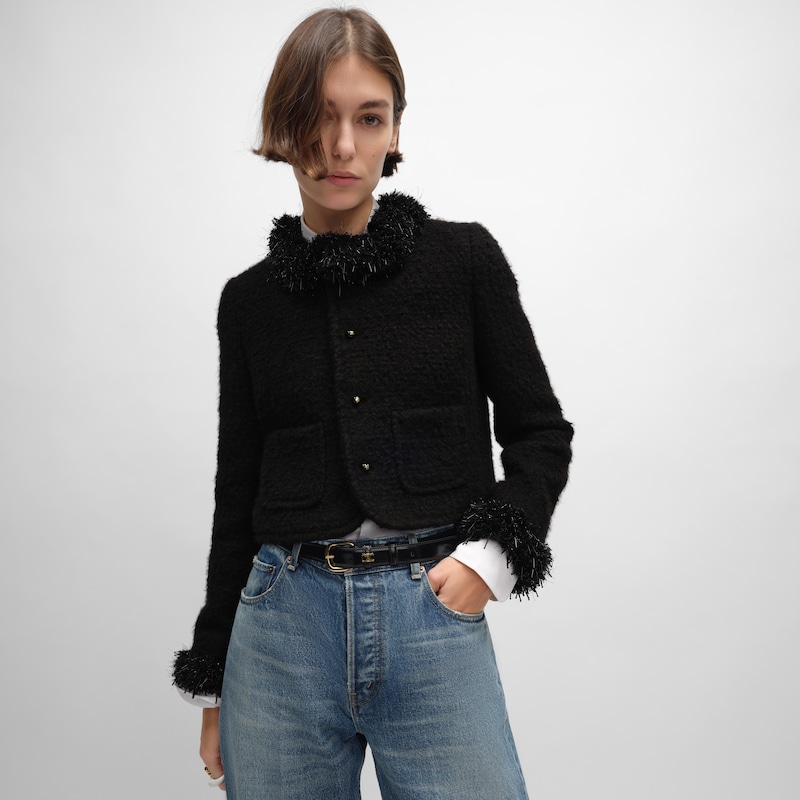 chelsea-jacke aus kaschmir und wolle