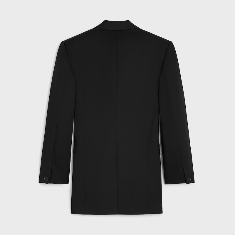 colonne-jacke aus diagonal geflochtener wolle
