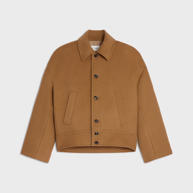 jacke aus doppelseitigem wollkaschmir
