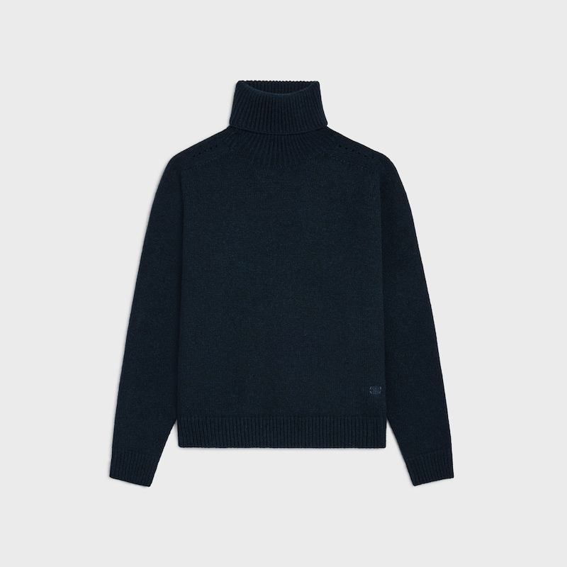 rollkragenpullover aus nahtlosem kaschmir