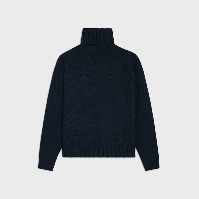rollkragenpullover aus nahtlosem kaschmir