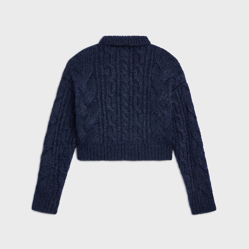 pullover aus aran-mohair und wolle