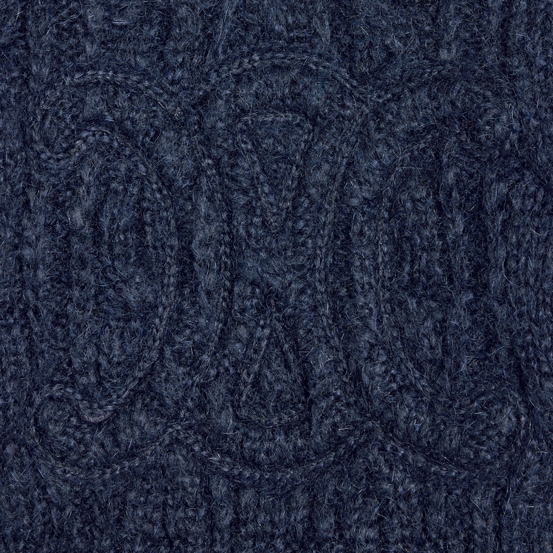 pullover aus aran-mohair und wolle