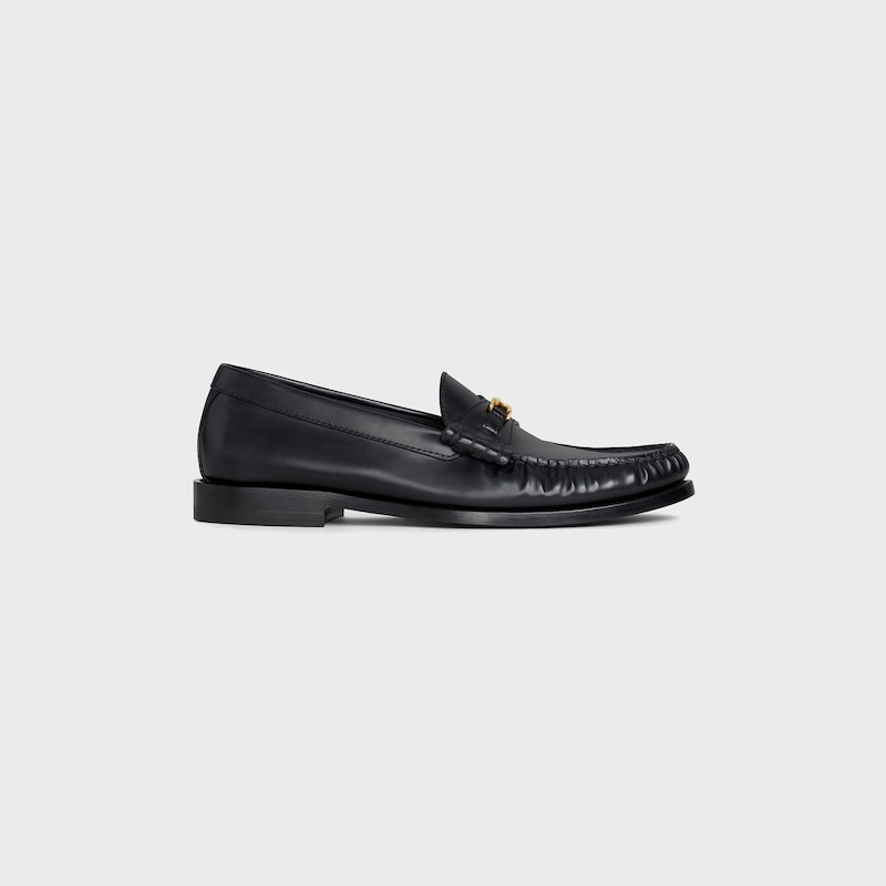 celine luco loafer in poliertem bullsleder