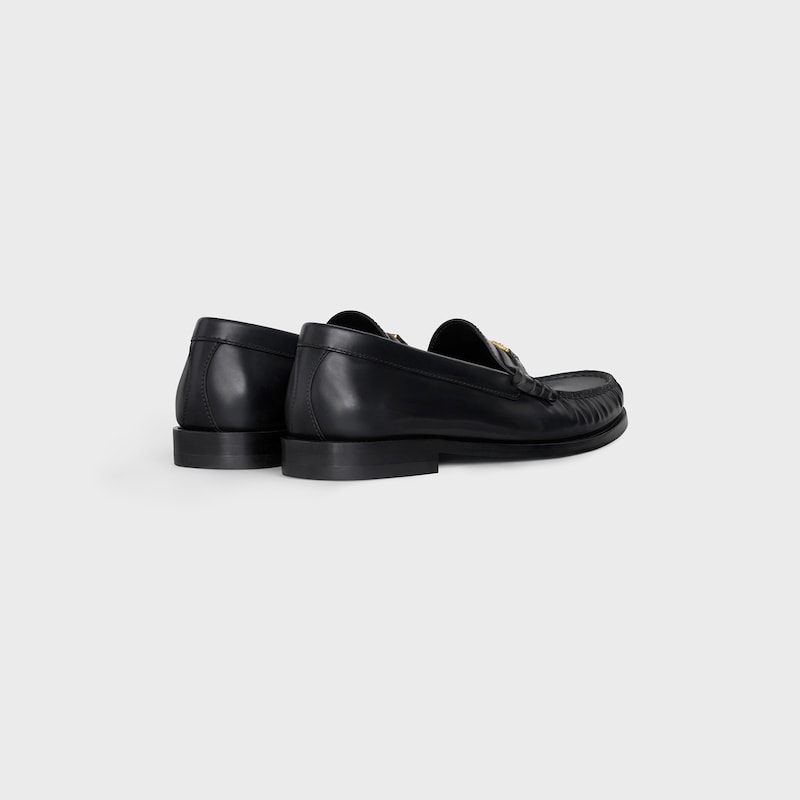 celine luco loafer in poliertem bullsleder