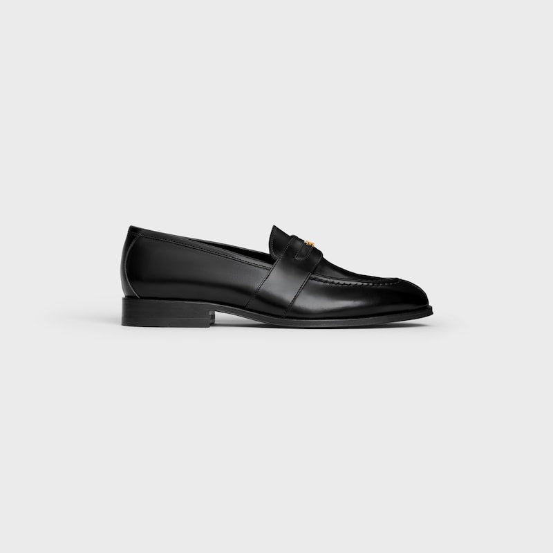 celine malaquais triomphe loafer in poliertem bullsleder