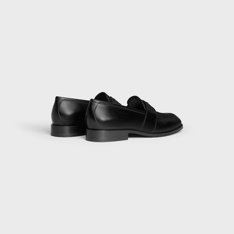 celine malaquais triomphe loafer in poliertem bullsleder