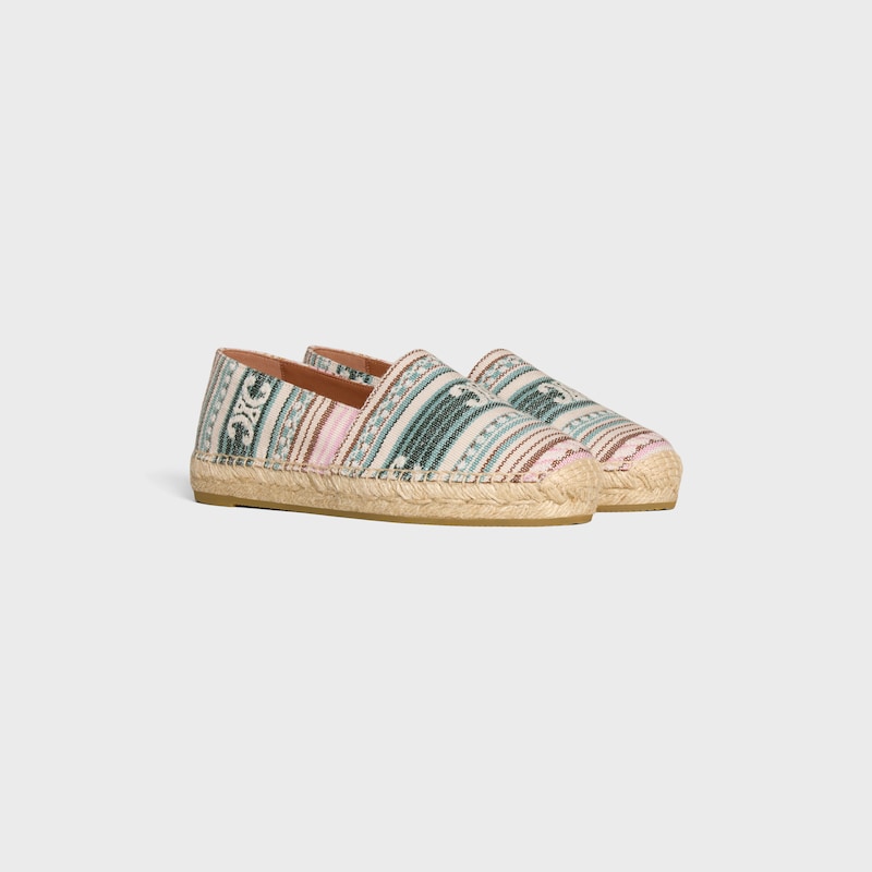 les espadrilles celine aus triomphe-jacquard-stoff