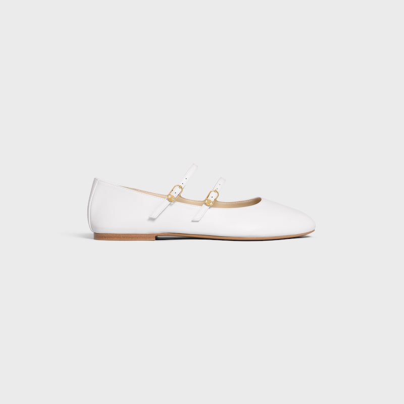 les ballerines celine doppelriemen aus lammfell