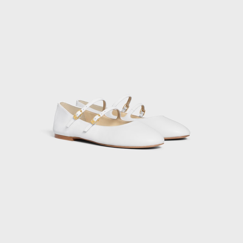 les ballerines celine doppelriemen aus lammfell