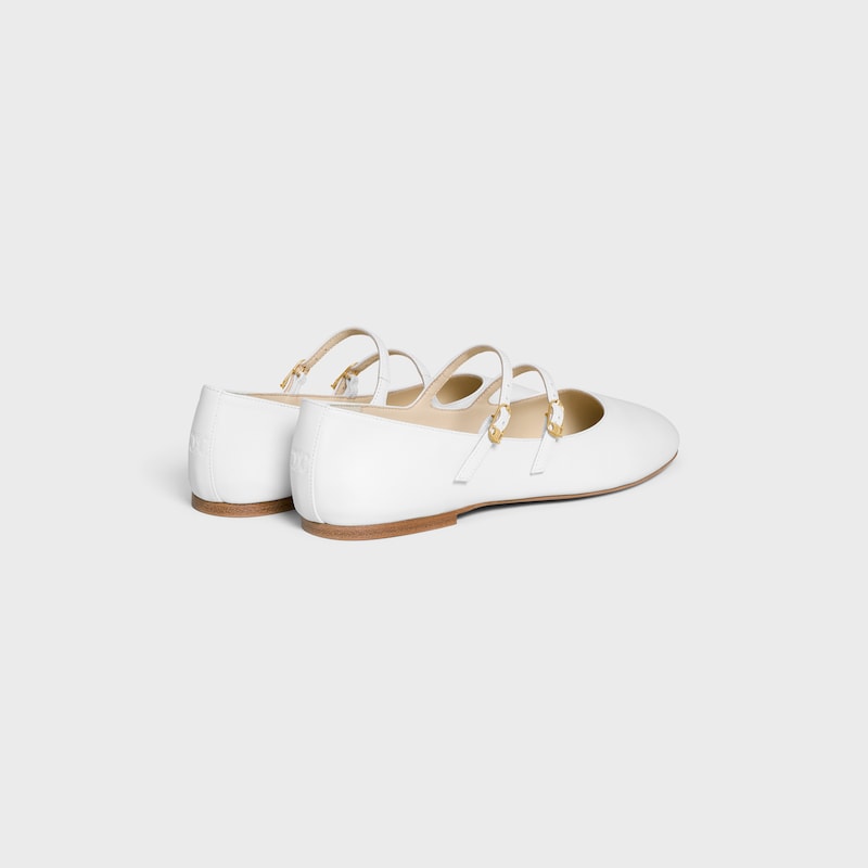 les ballerines celine doppelriemen aus lammfell