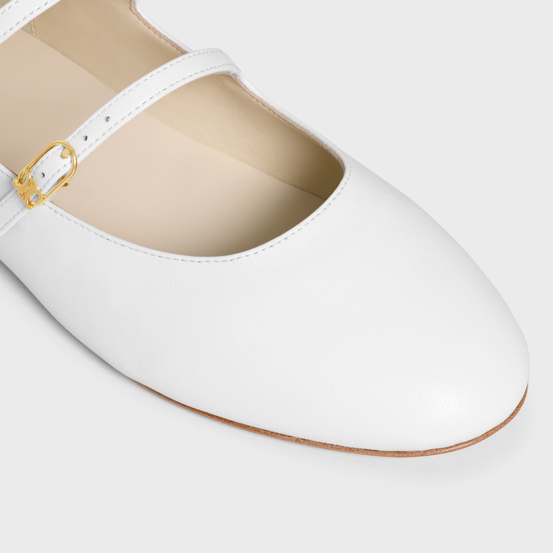 les ballerines celine doppelriemen aus lammfell