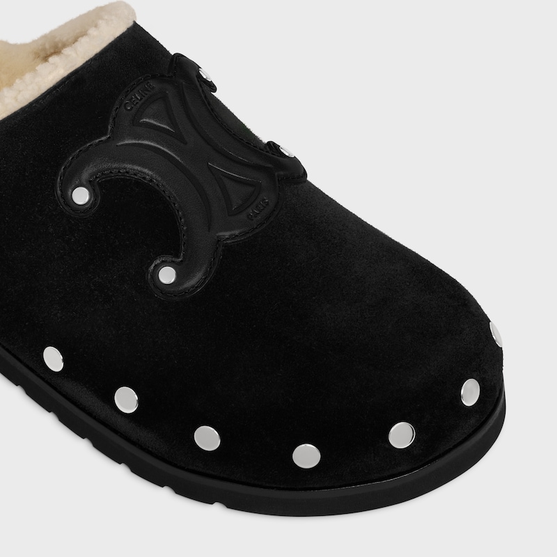 celine pitea clog aus kalbsleder