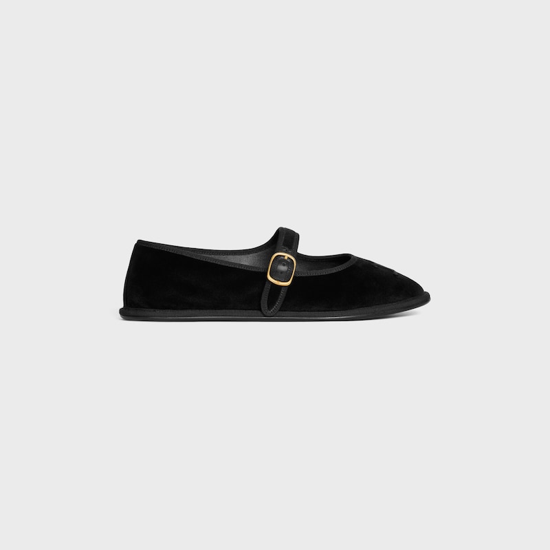 eve triomphe mary-jane ballerina in velvet