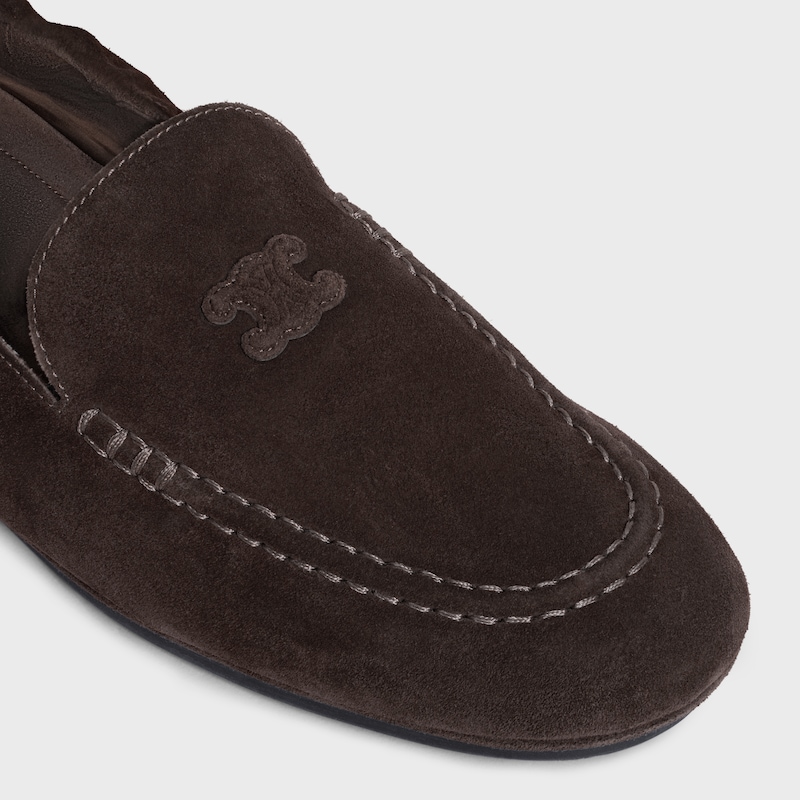 celine adam loafer aus kalbsveloursleder
