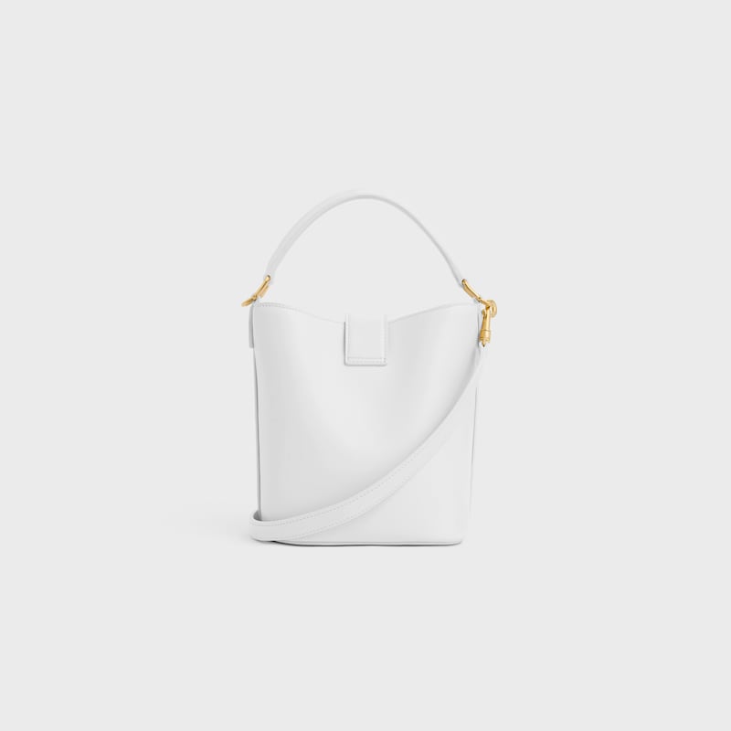 kleiner bucket louise aus glattem kalbsleder