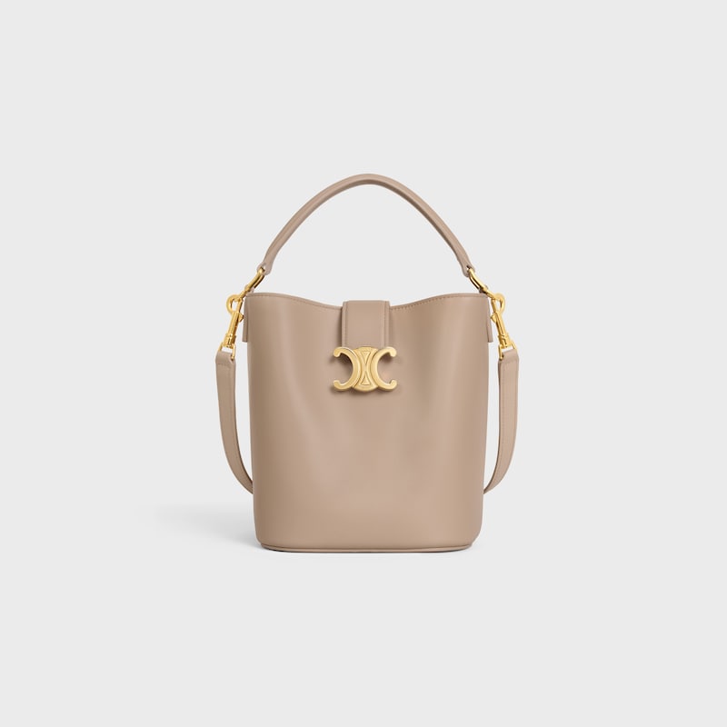 kleiner bucket louise aus glattem kalbsleder