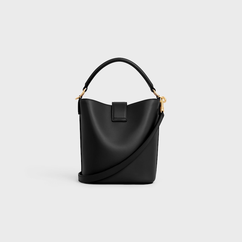 kleiner bucket louise aus glattem kalbsleder