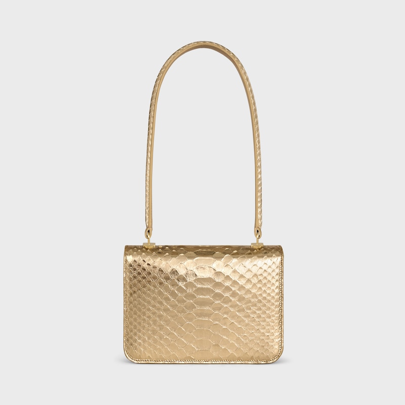 teen garance tasche aus laminiertem pythonleder