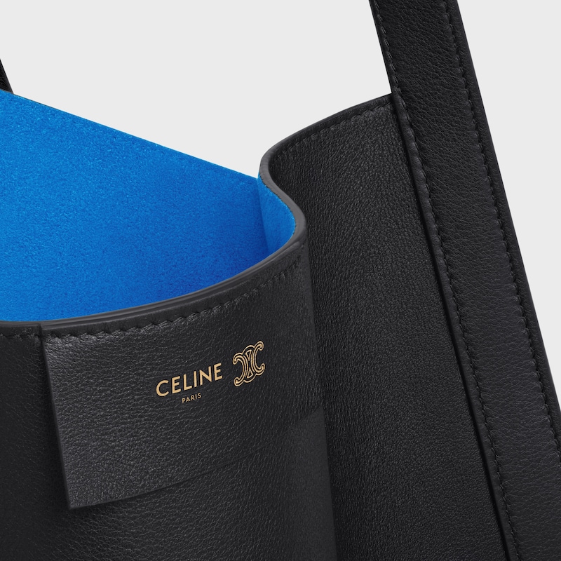 mittlere cubo-tasche aus geschmacksfestem kalbsleder