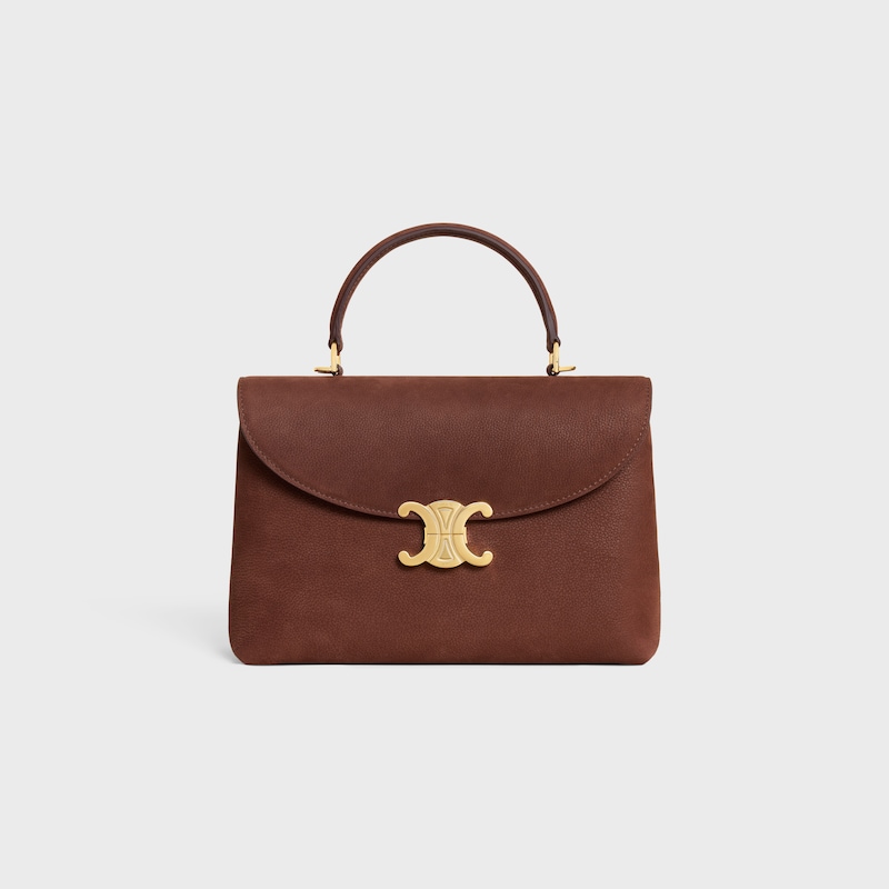 mittlere nino-tasche aus gegennorientiertem nubuk-kalbleder