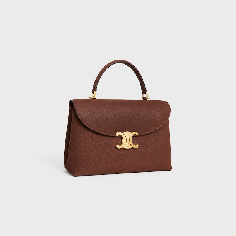mittlere nino-tasche aus gegennorientiertem nubuk-kalbleder